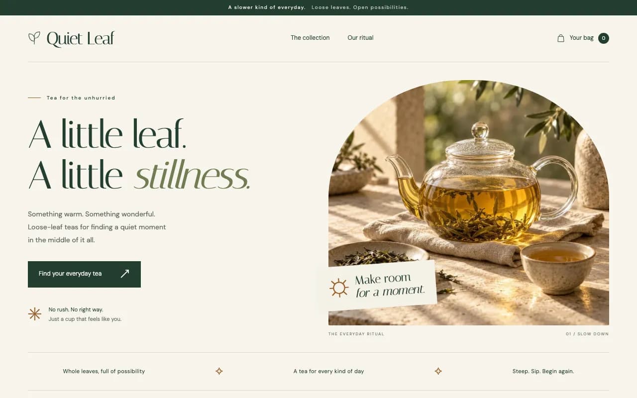 Quiet Leaf Tea 的截图